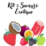 photo d'un kit de 5 pot de barbe à papa saveur exotique